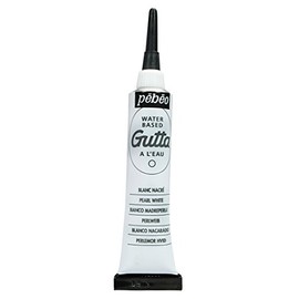 Pebeo 02 Water Based Guta, 0.7 fl oz (20 ml) Tube, White