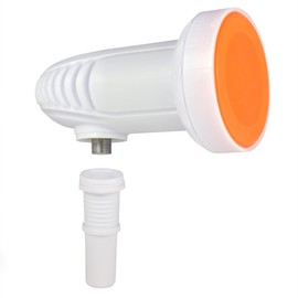 TechniSat Single LNB for 1 User TV Receiver Direct Connection with Weather Protection Unix Digital UHD 4K Ultra HD Full HDTV + 2 F-Connectors