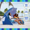 Rio Brands 17" Extended Height 4-Position Folding Beach, Camping, Lawn
