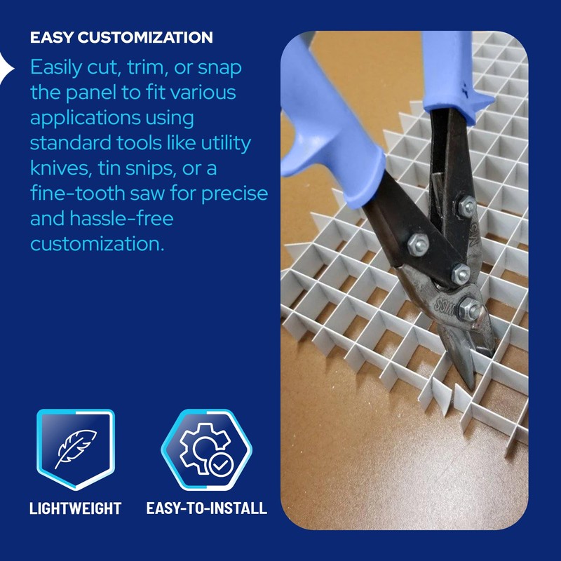 KastLite Egg Crate Panel 2-Pack in Chrome | Polystyrene |