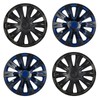 SCITOO 17 Inch 4 Pack Black & Blue Wheel Cover