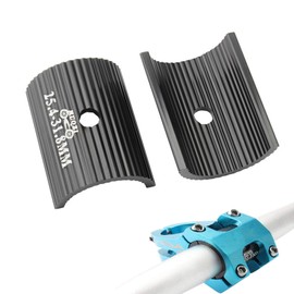 SensaBliss Bicycle Handle Shim Stem Spacer Aluminum Alloy 25.4mm to 31.8mm Lightweight Bike Handle Shim Adapter Gasket Bicycle Handlebar Stem Adapter Clamp Spacer Conversion Piece Accessory Tool Black