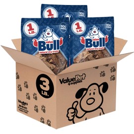 ValueBull USA Lamb Lung Dog Chews, Sliced, 0-7 Inch, 3 Pounds