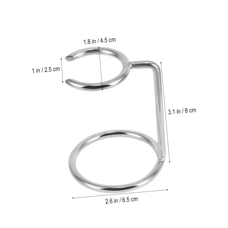 Baluue Men Stainless Steel Shaving Brush Stand Drip Holder for