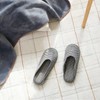 JAJU [JAJU] Quilted Simple Line Washable Living Room Slippers (Men's)