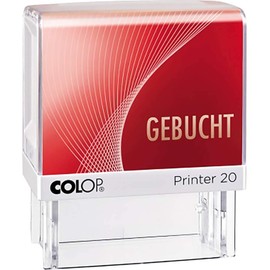 Colop Colop 100672 Textstempel selbstfärbend: Gebucht, rot