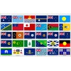 beihaasnatuerlich Australia & Oceania Country Flags Sticker Set - 30