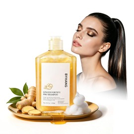 Shampoo Jengibre para Cabello Graso - Cuero Cabelludo Fresco, Control de Aceite, Volumen, Suavidad y Cuidado Natural - 240ml