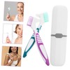 SAFIGLE 2Set Dual Head Teeth Brush Set with Storage Case