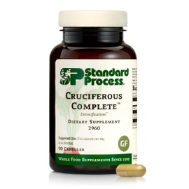 Standard Process Cruciferous Complete - Whole Food Antioxidant, Detox and Liver Support with Vitamin K, Organic Kale and Brussel Sprouts - 90 Capsules