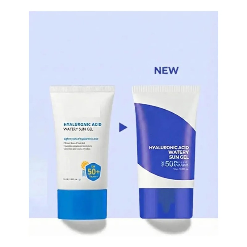 Protector Solar Facial Gel Acuoso Ácido Hialurónico Fps 50+