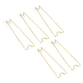 PATIKIL 9.1" Adhesive Easel Back, 5 Pcs Metal Picture Frame Back Stand Photo Frame Easel Back Support for Crafts Art Frames Supplies Paintings Display, Gold