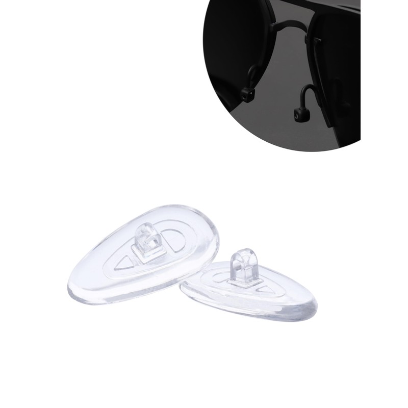 Combine8 Eyeglass Nose Pads, 6 Pairs Clear Soft Silicone Anti-Slip