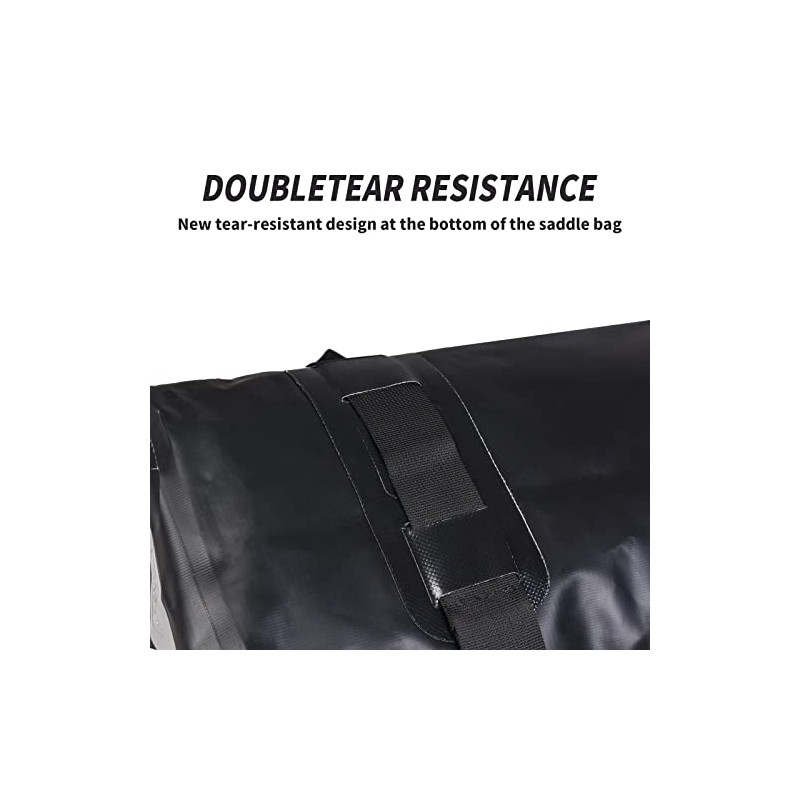 Waterproof Motorcycle Saddle Bag - 30L Travel Luggage Bag for