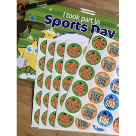 SuperStickers Sports Day Star Sticker Pack (250 Stickers)