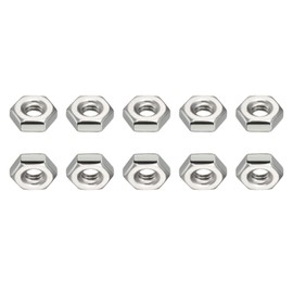 DTGN #10-32(UNF) Hex Nuts - 50Pack - Good for Home Garage Repair - 304 Stainless Steel Hexagonal Nuts - Silver