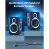 cinnkeyi Computer Speakers, 2.0 Speakers for PC or Laptop, 3.5mm