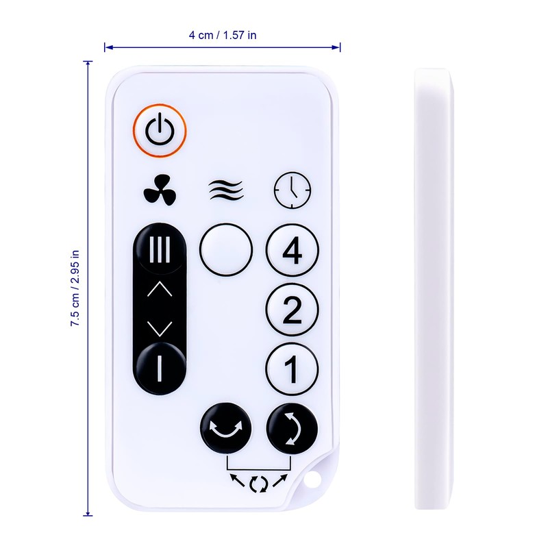 Replacement Remote Control Work for WooZoo OHYAMA Globe Air Circulator