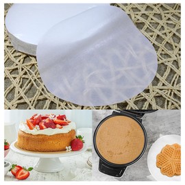 Parchment Paper Rounds, CuiCanfla 300 Pcs Round Parchment Paper for Baking, 18cm & 22cm Non-Stick Pre-Cut Baking Parchment Paper for for Pans, Grill, Steam, Hamburger Patty Pater