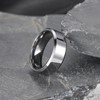 King Will BASIC Men's 8mm Tungsten Carbide Ring Polished Plain