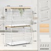 Mefirt Fruit Basket, 2-Tier Bowl for Kitchen Counter, Stackable Wall