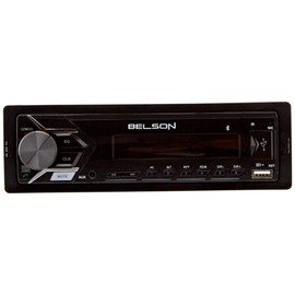 Belson BS-1502 MP3 Car Radio with FM/AM without Mechanics, CD with USB and SD Card Reader, Black