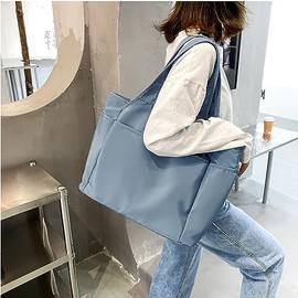 SOYMWIN Bolsa de mano para mujer, bolsa grande con compartimentos y múltiples bolsillos, bolsa de hombro acolchada para viajes, trabajo y...