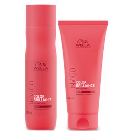 Wella Invigo Colour Brilliance Colour Protection Coarse Shampoo 250 ml and Vibrant Colour Conditioner 200 ml