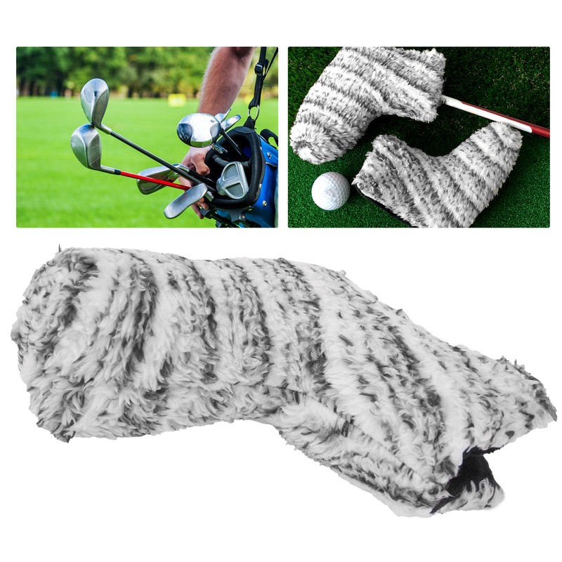 L shaped Golf Putter Head Cover Soft Plush Durable Club
