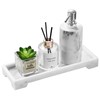 Luxspire Bathroom Vanity Tray, Resin Toilet Tank Tray, Kitchen Trays,