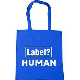 Hippowarehouse Label? Human Tote Shopping Gym Beach Bag 42cm x38cm, 10 litres