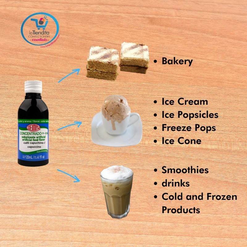 Deiman Artificial Food Flavoring Cappuccino Concentrate D-15 (4 fl oz)