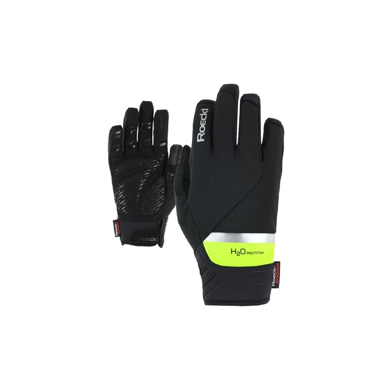 Roeckl Ranten 2 Winter Cycling Gloves Long Black/Yellow 2025: Size: