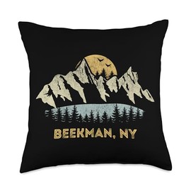 Beekman New York Mountain Sunset Sunrise NY Throw Pillow