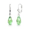 Schöner-SD Earrings 925 Silver with Small Briolett Drops Crystals, Glass