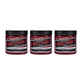 Manic Panic Wildfire Classic Creme, Vegan, Cruelty Free, Red Semi Permanent Hair Dye 3 x 118ml