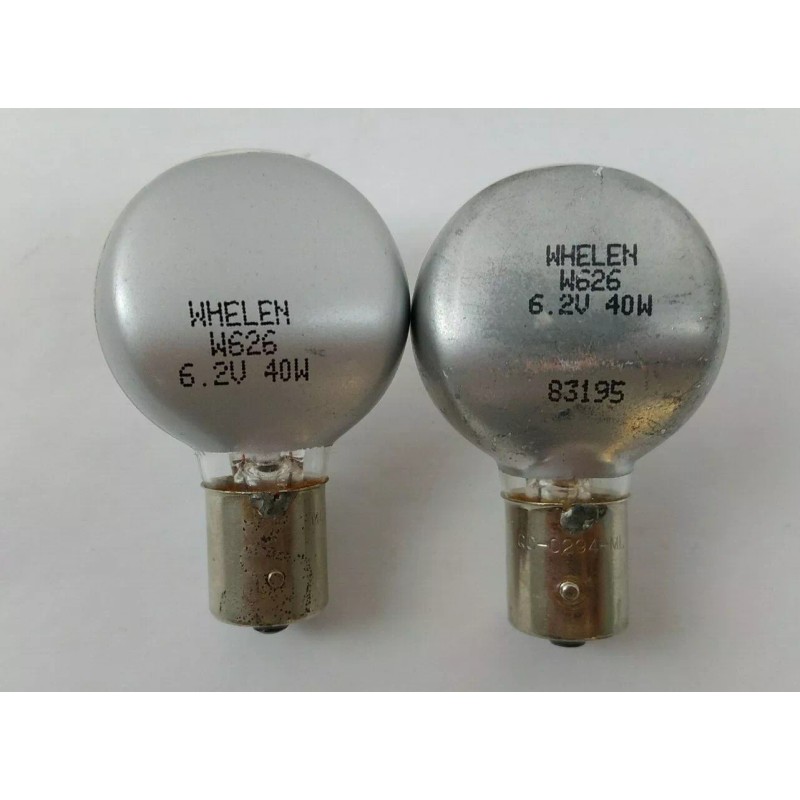 Whelen Set of 2 Whelen Replacement Bulbs W626 6.2v 40W