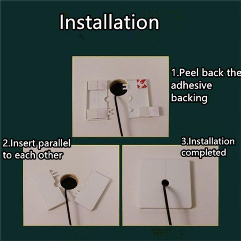 Wall Split Square Shower Arm Flange Escutcheon Plate Cover for