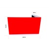 Solid Red Mailbox Flag Front Mount Left or Right Opening