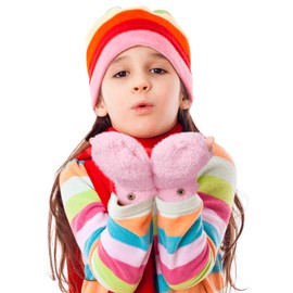 Geyoga 3 Pairs Kids Fingerless Gloves Winter Flip Gloves Warm Convertible Mitten for Girls Teenager Half Fingerless Mittens(Pink, Yellow, Light Green,5-10 Years)