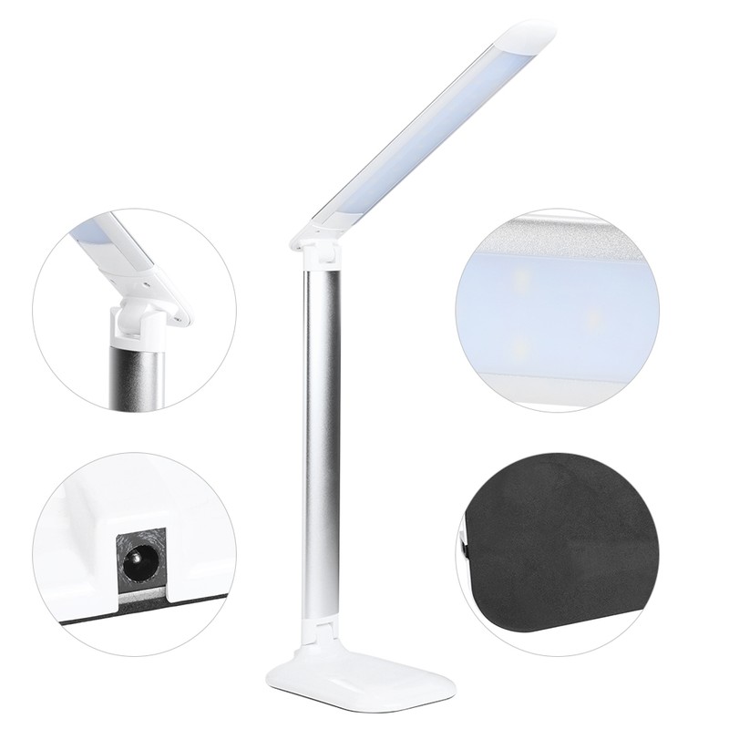 Dimmable LED Table Lamp Foldable Touch LED Desk Lamp for