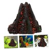 KONTONTY Lifelike Volcano Air-Stone Fish Tank Resin Decor Unique Aquarium