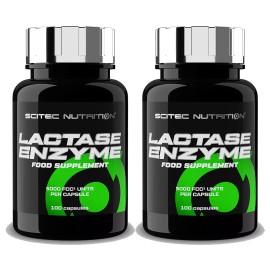 Scitec Nutrition LACTASE ENZYME 100-300 Caps- Fast Acting Lactose Intolerance Dietary Supplement - 200 Capsules