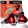 HARTOMPET 100W UVA Infrared Heat Lamp Bulb – High-Performance Red