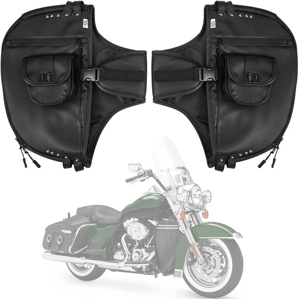 KEMIMOTO Soft Lowers Chaps Synthetic Leather for Touring Models Street