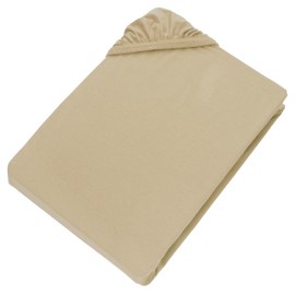Esprit Fitted Sheet 100 x 200 cm Beige for Mattress Height up to 30 cm Super Combed Cotton with Oeko-Tex Made in Green Seal