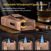 AWOTE Cigar Lighter with Double Jet Flame, Refillable Cigar Torch