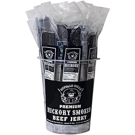 Buffalo Bills Premium Hickory Beef Jerky 20-ct Wrapped Strips (20 strips per tub)