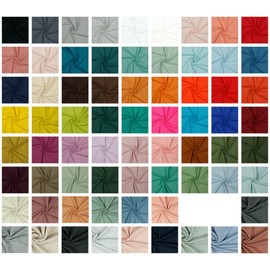 French Terry Plain Sweat Sweatshirt, Sold by the Metre, Tex + GOTS Certified, Over 50 Colours to Choose From (028, Yellow, 200 x 150 cm)