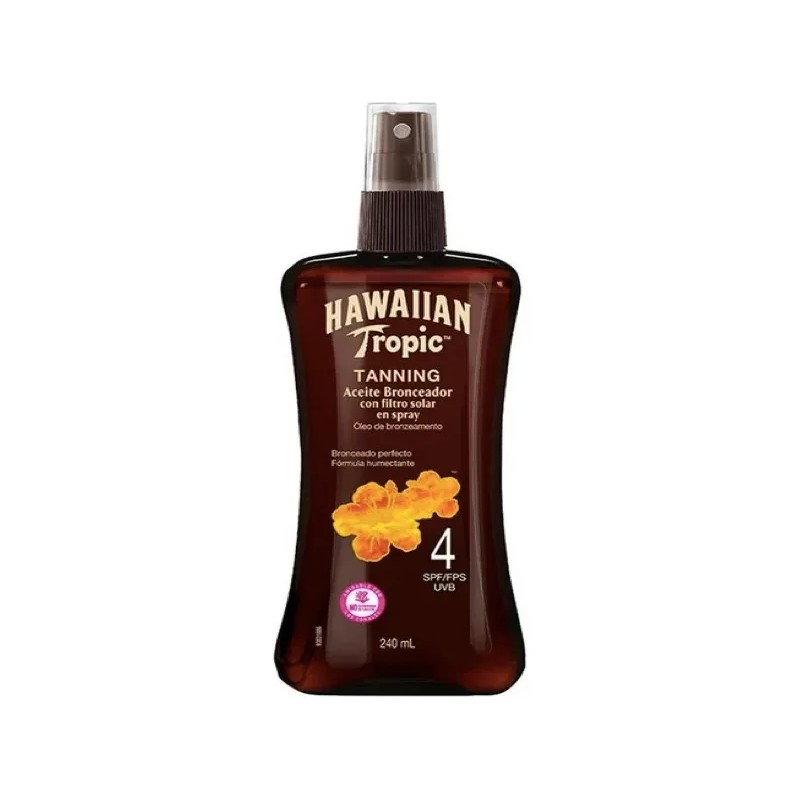 Hawaiian Tropic Tanning Aceite Bronceador Fps4 2pzs De 240ml
